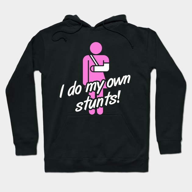 Stunts Fractured Broken Collarbone Gift Hoodie by MeatMan